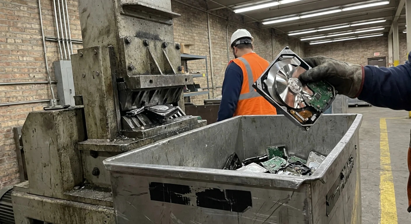 What Happens to Your Data After Hard Drive Destruction in Chicago